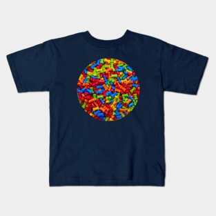 Colorful Candy Bones Photograph Kids T-Shirt